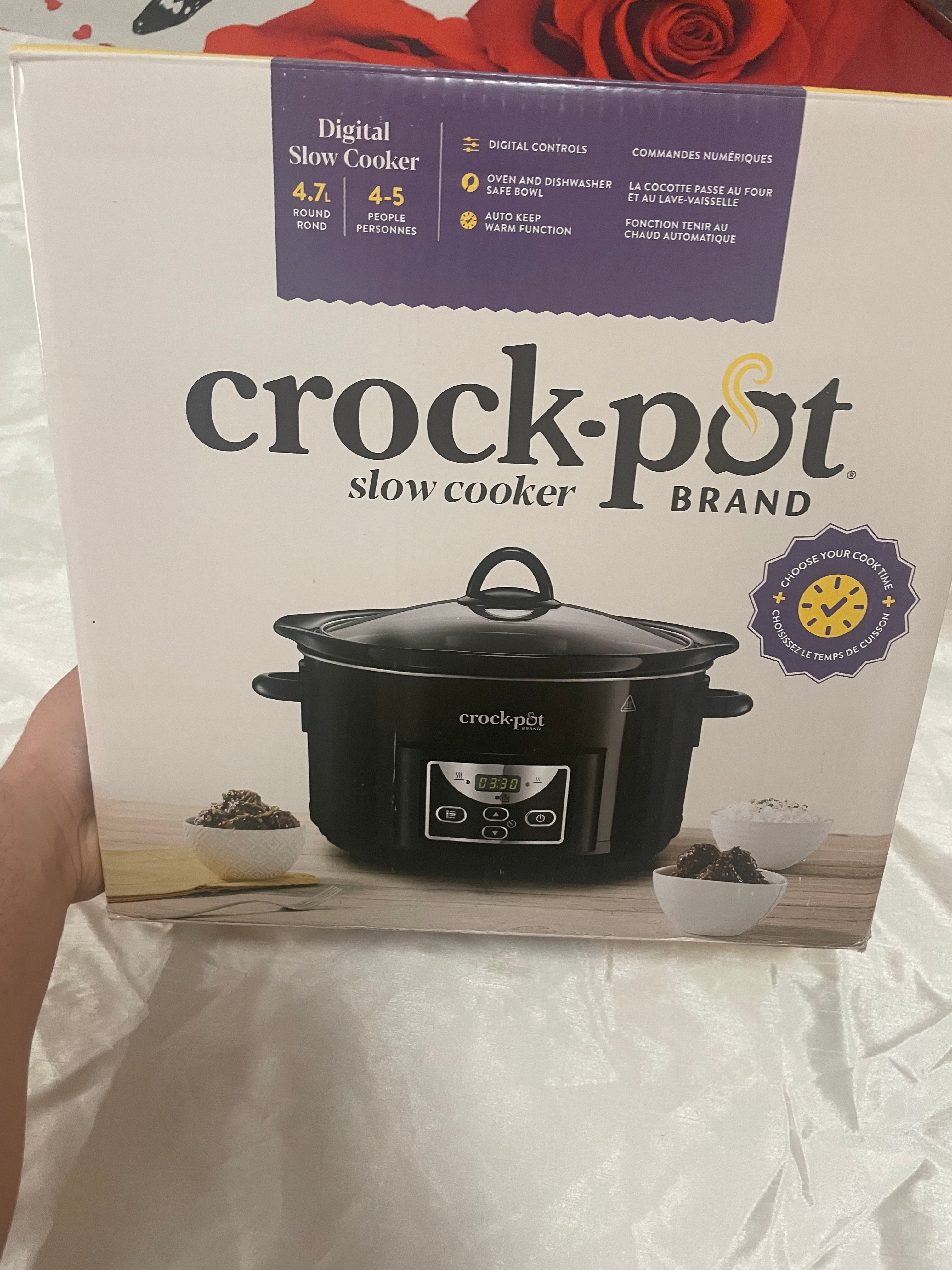 Crock-Pot Olla de Cocción Lenta Digital (4.7 Litros)